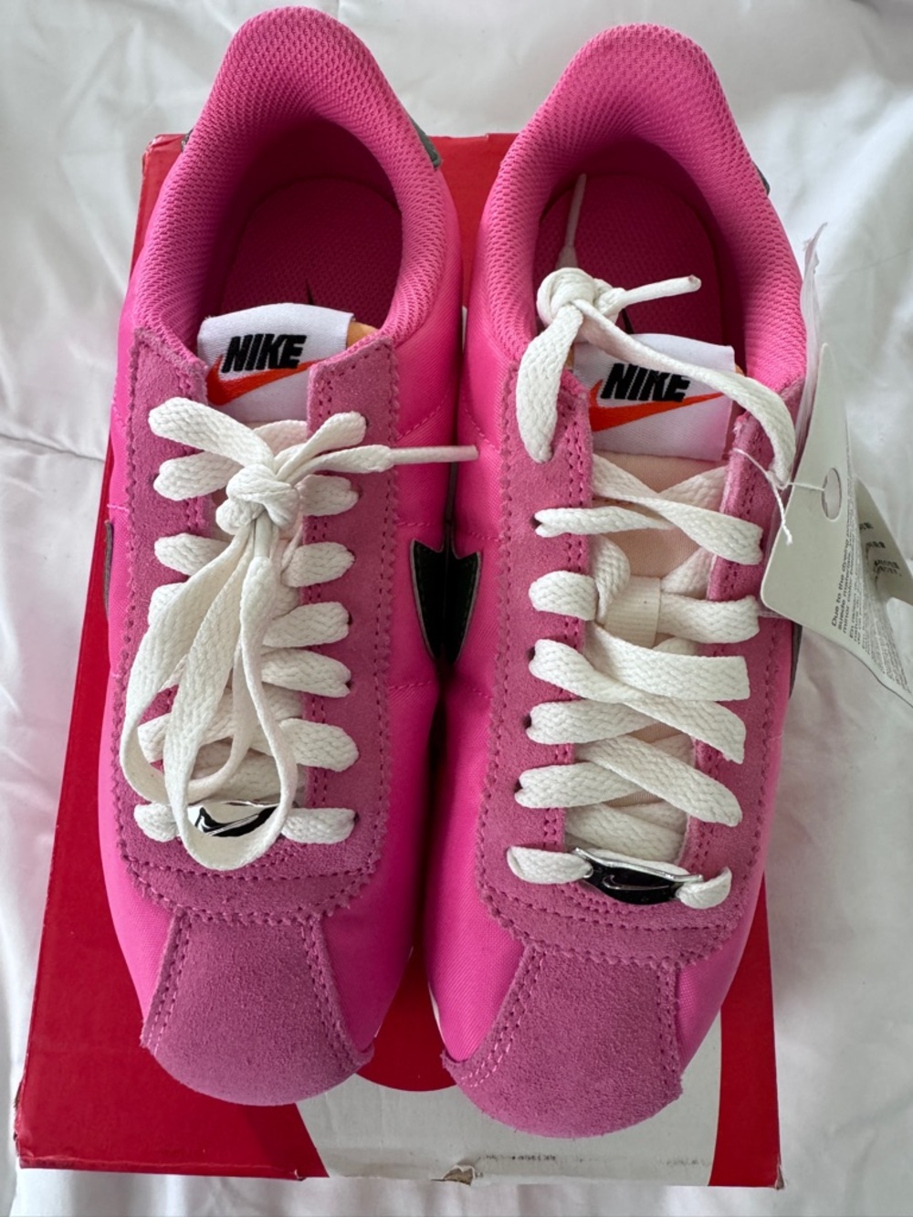 Nike Women's Bright Pink Classic Low-Profile Sneakers
